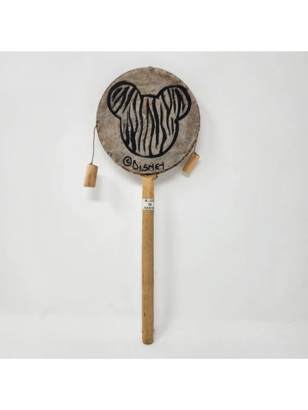 Walt Disney World Resort Animal Kingdom Tribal Zebra Mickey Mouse Spin Hand Drum